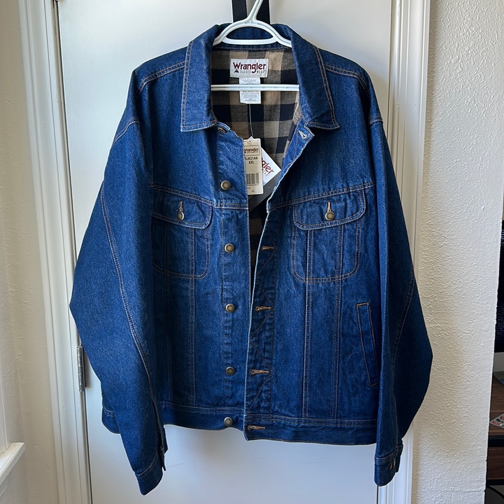 Men’s Wrangler Flannel Jean Jacket
